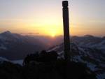 Schwemser Spitze - Ostwand - Sonnenaufgang am Gipfel